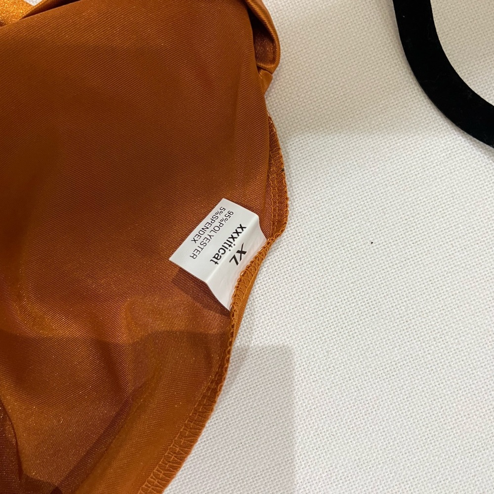 Gold / Burnt Orange Dress - Picture 2 of 8